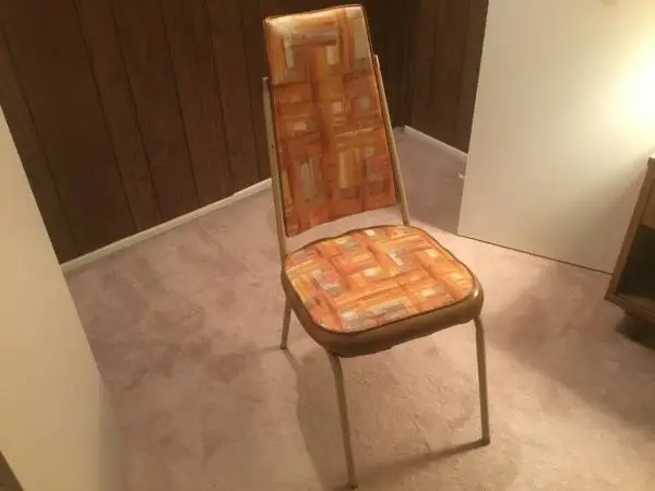 vintage 50s vinyl chair
