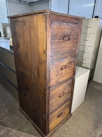 Wooden Vertical File Drawers