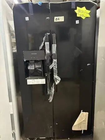 New S/D Frigidaire Black  SXS Refrigerator 26Cu.Ft. w/  Dispenser $850