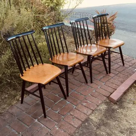 4 c1960 MCM llmari Tapiovaara/Artek Finnish Modern Gorgeous D Chairs