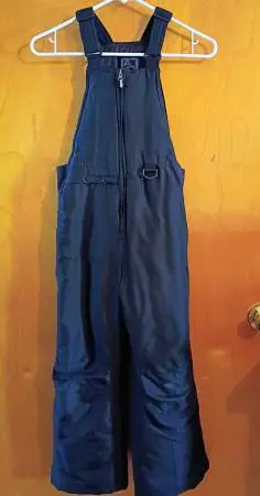 Kids Black Snow Pants Size 7/8