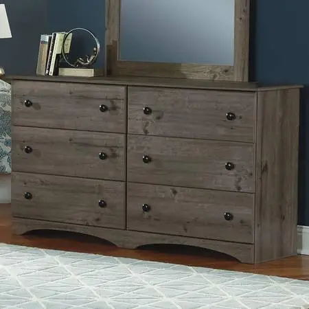 New 6 drawer dresser with 2 color options