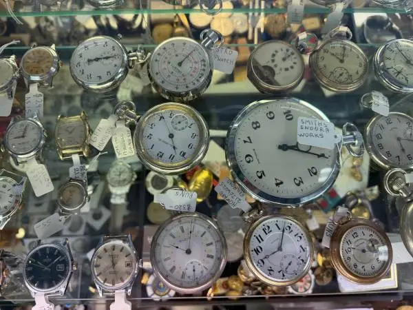 Vintage mechanical watches Stelring siver Coins jewelry & etc