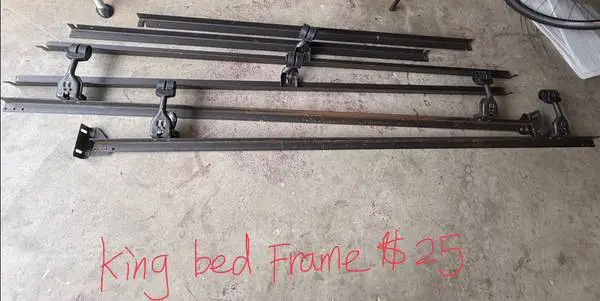 King size bed frame