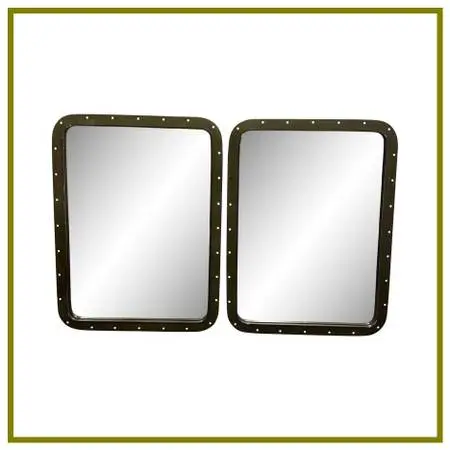 Restoration Hardware Teen Pierced Metal Wall Mirrors, Pair. Estimated