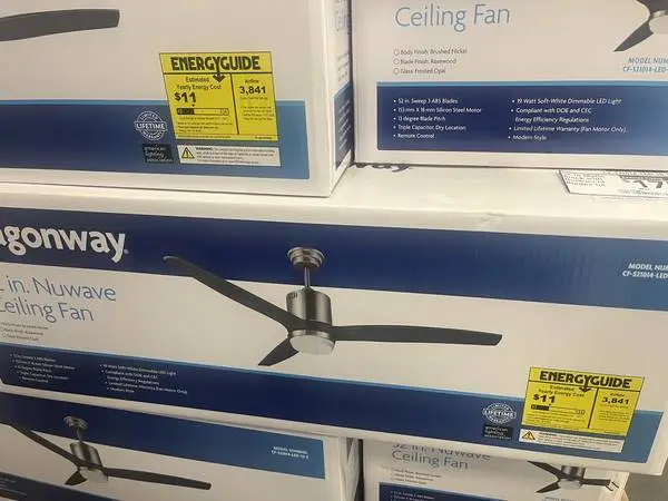 New in the box Wagonway Nuwave 52 Ceiling Fan
