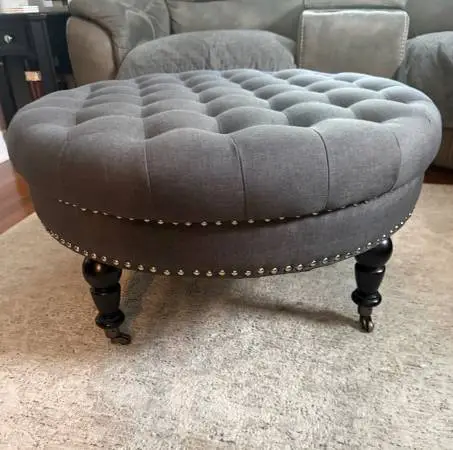 Gray Ottoman