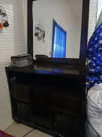 Wood Dresser with mirror