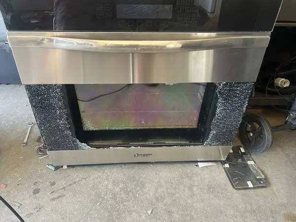 oven wall dacor broken dor glass