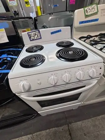24” coils electric stove white great conditions