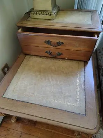 Two maple end tables vintage style
