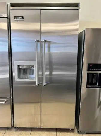 Viking 42 Built-in Stainless Steel Side by side refrigerator LIKE NEW