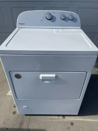 White whirlpool gas dryer