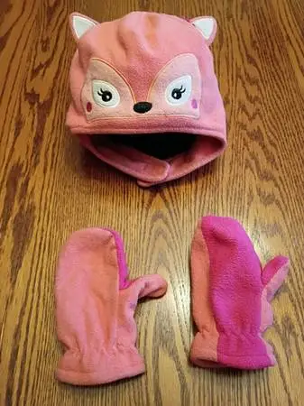 2T-4T Kids Winter Hat And Gloves