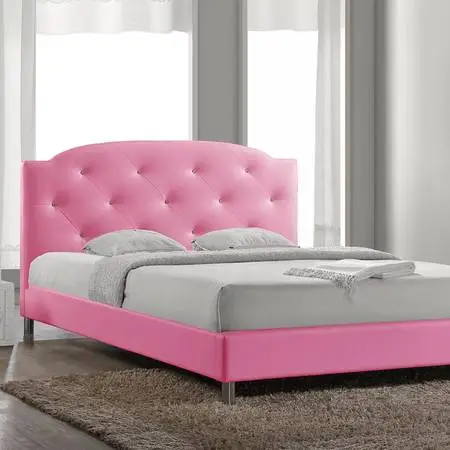 Canterbury Pink Full Upholstered Bed