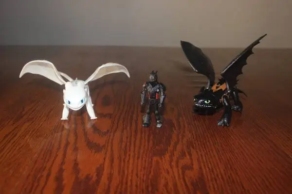 Toothless, Lightfury And Hiccups Figure Set Kids Toys