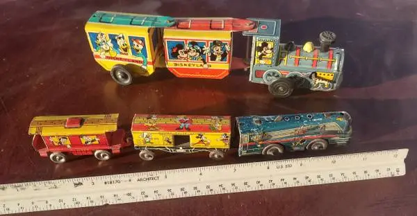 Disneyland Metal Wind Up Trains