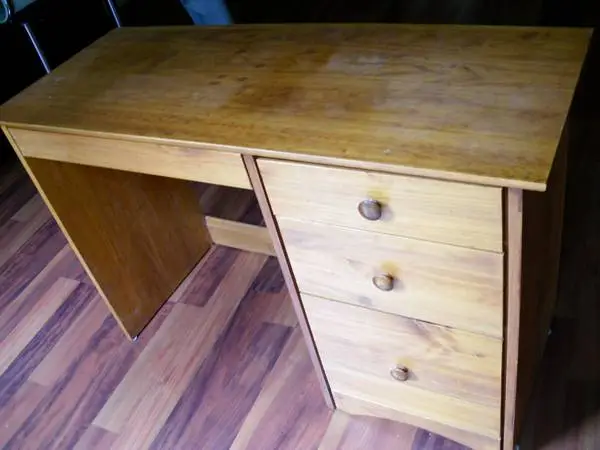 All wood desk like new