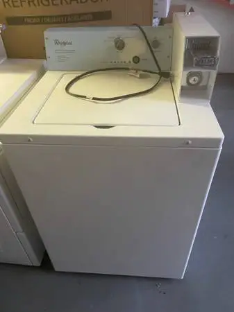 Whirlpool commercial washer coin operated New