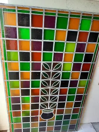 Beautiful Antique Stained Glass Window.