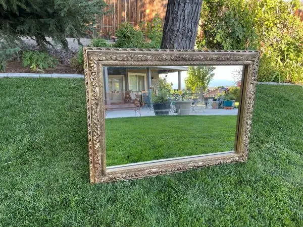 BIG Ornate Gold Mirror
