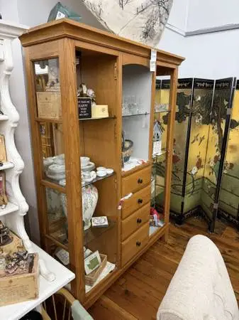 Lighted China Cabinet w/4 Drawers & Glass Shelves & More Furniture...