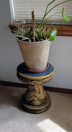 Vintage East Asian Plant Stand or Stool