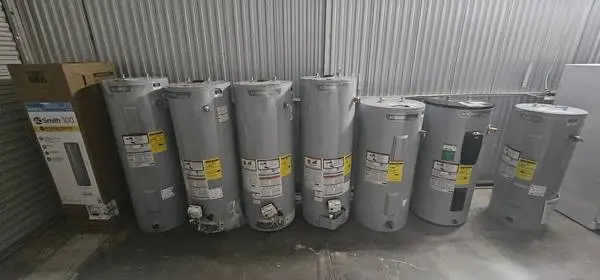 Various water heaters 1 nib gas and electric s&d models