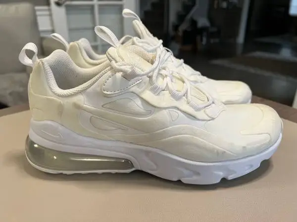 Nike Air Max 270 React Youth 5.5Y or Womens 7 Shoes White