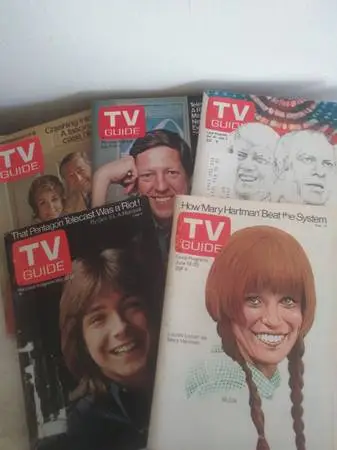 TV Guides Lot of 5 1970s Mary Hartman, David Cassidy, Marcus Welby etc