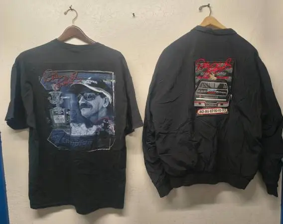 Dale Earnhardt Vintage Jacket and T-shirt Size Large