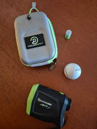 PRECISION PRO NX7 RANGEFINDER GOLF RANGE FINDER w CASE & NEW BATTERY