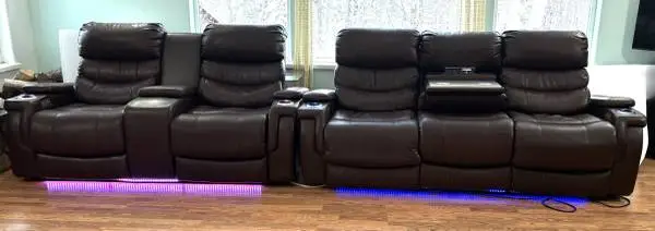 Sadlers furniture motion/power couch and loveseat