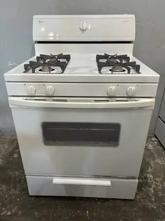 Whirlpool White 30” GAS Stove