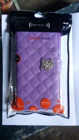 IPHONE 8 PLUS PURPLE WALET CASE - NEW