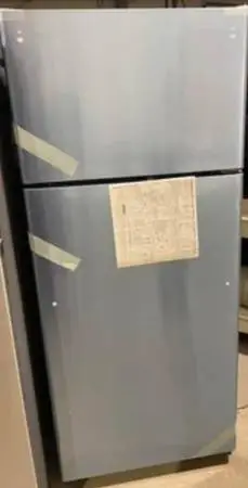 SALE: GE 17.5 Cu. Ft. Top-Freezer Refrigerator - Stainless Steel