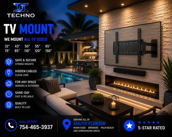 🔥Same-Day TV Mounting🔥