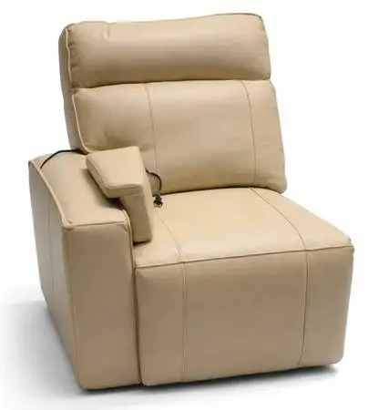 Leather Power Reclining Chair w/ Headrest Sofa, Loveseat, Left of Sofa