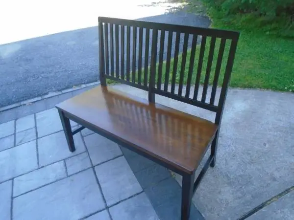 Mission Style Solid Wood Dining Bench
