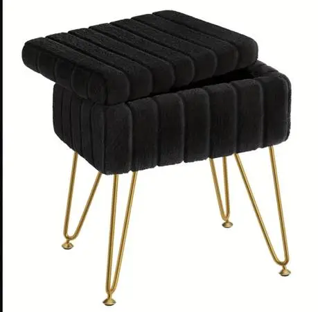 Vanity Chair with Storage, Multi-Functional Makeup Chair Storage Stool