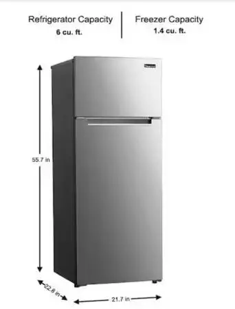 New Magic Chef Top Freezer Refrigerator