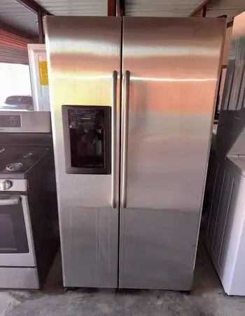 GE Stainless Steel Refrigerator And Freezer