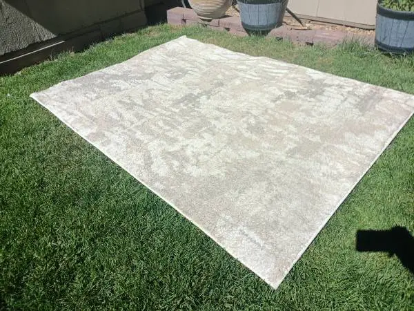Soft White Cream Colored Area Rug Carpet 5 x 7