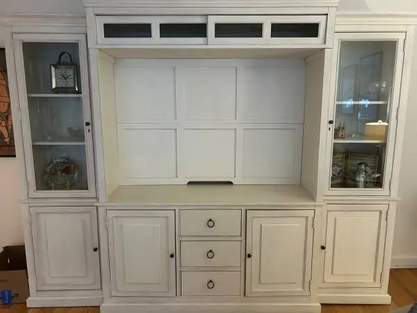 MUST PICK UP THIS WEEKEND - Cream Entertainment Center