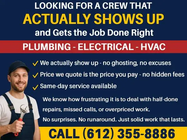 ✅ Plumber • Electrician • AC - HVAC Repair – Same Day Service ✅