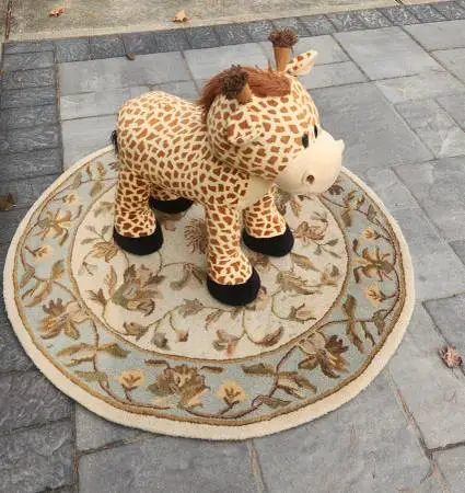 Childs Plush Sit-On Giraffe