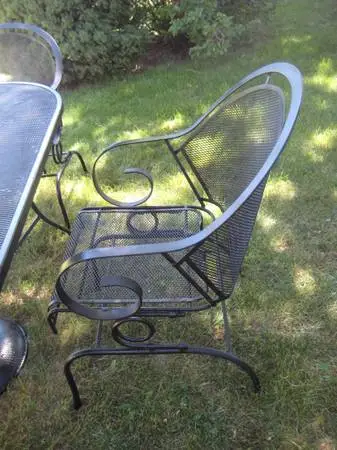 wrought iron patio set