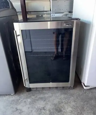 Magic Chef Stainless Steel Mini Fridge Wine Cooler