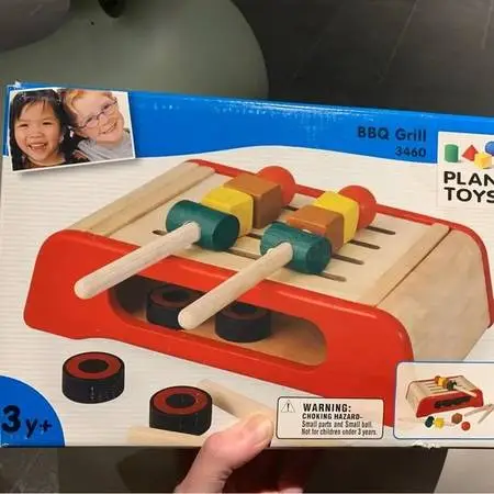 Plan Toys Play Set BBQ Grill Montessori NEW IN BOX Age 3+