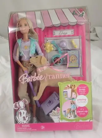 Barbie and Tanner Pet Shop 2006 Mattel Recalled Pooping Magnet Barbie